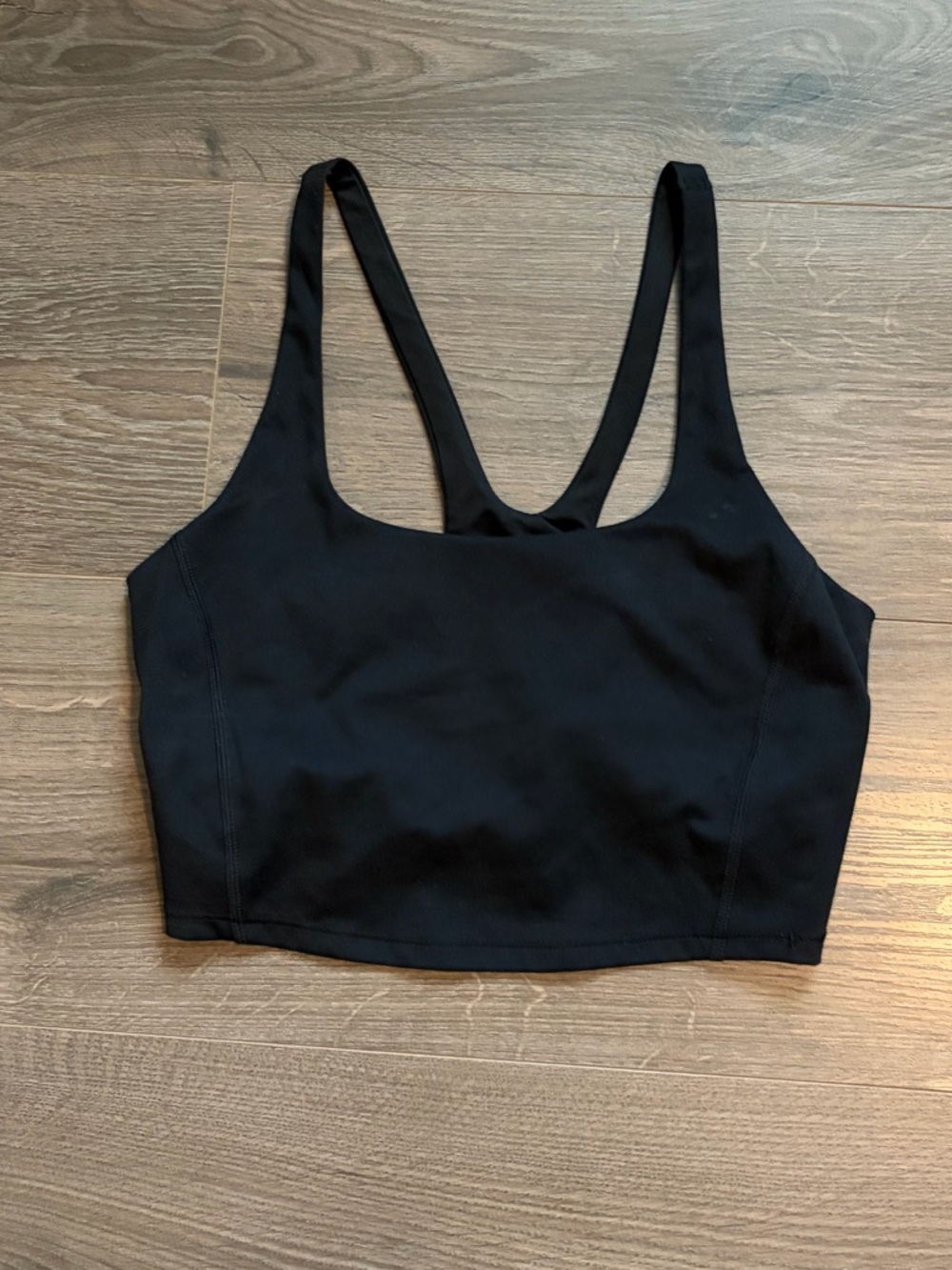 All in Motion Black Longline Sports Bra – Size XS – Medium Support Activewear